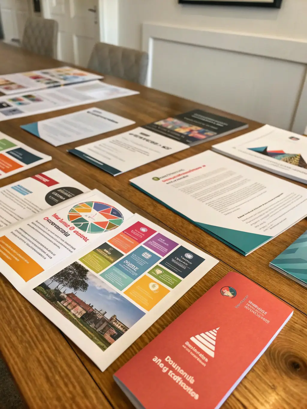 A set of marketing banners and brochures with professional layouts and compelling visuals for Hewston Graphics' Marketing Materials service.